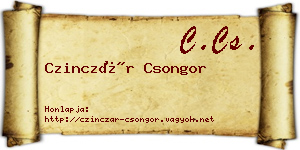 Czinczár Csongor névjegykártya